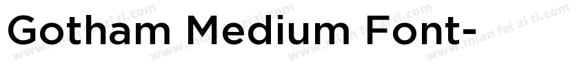 Gotham Medium Font字体转换